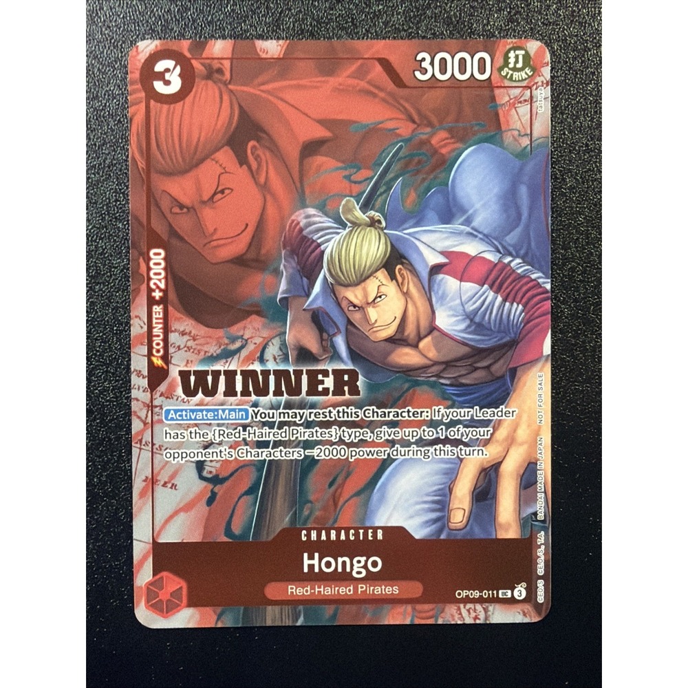 Hongo WINNER Event Pack 2025 Vol 2 OP09-011 One Piece TCG Promotion Cards Foil V